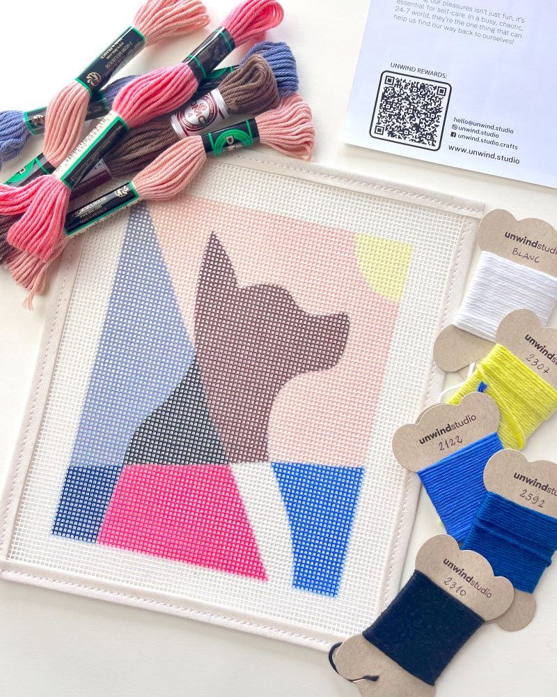 Sam Needlepoint Kit by Unwind Studio