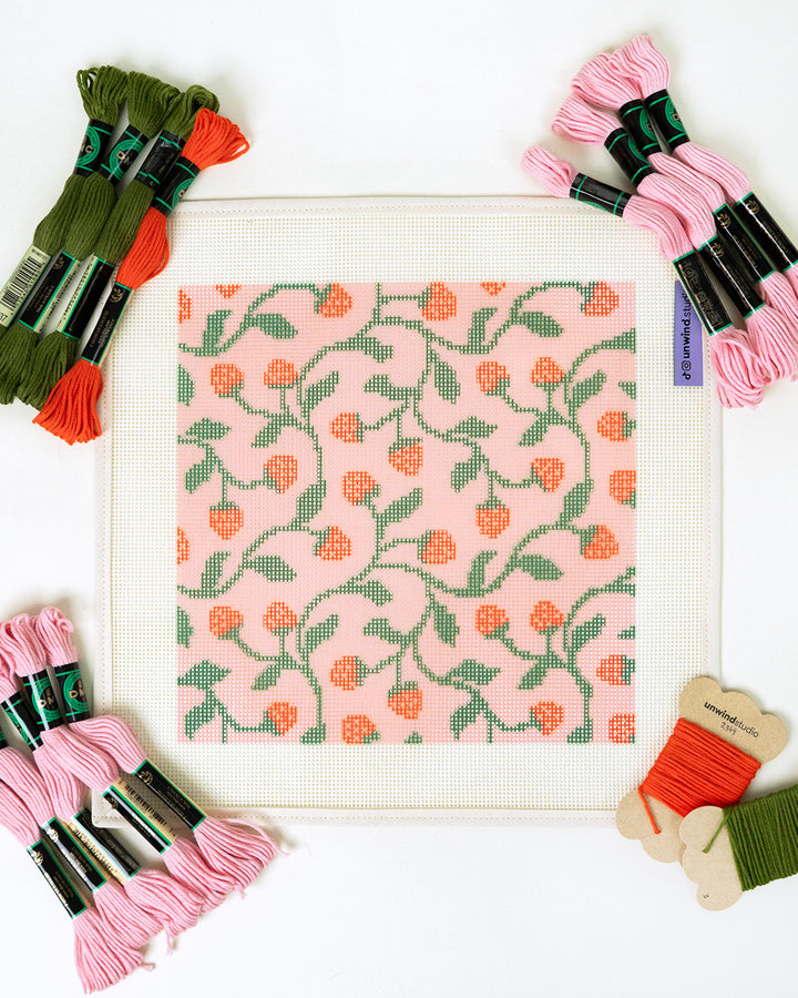 Strawberries Needlepoint Kit