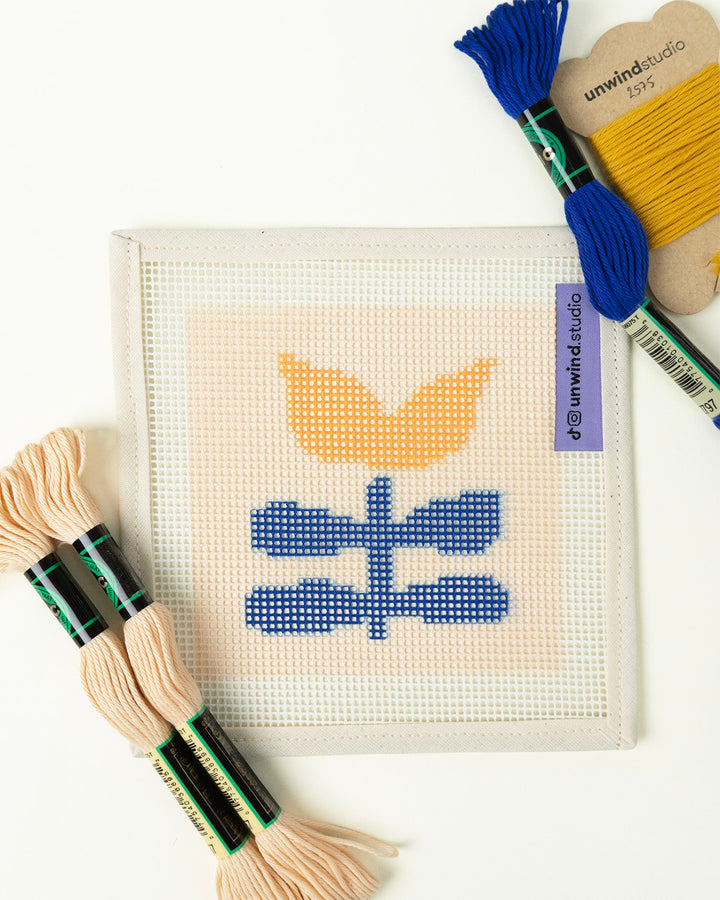 Sun Drift Coaster- Canva and threads