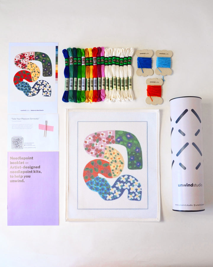 Sunflower Needlepoint Kit by Unwind Studio