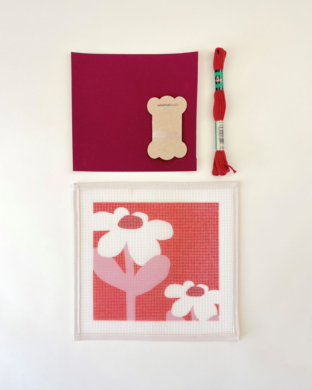 Sunny Sunday Needlepoint Sunglasses Case Kit by Unwind Studio