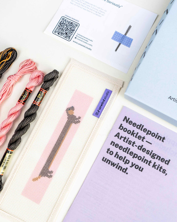 The Wi(e)nner Key Fob Needlepoint Kit