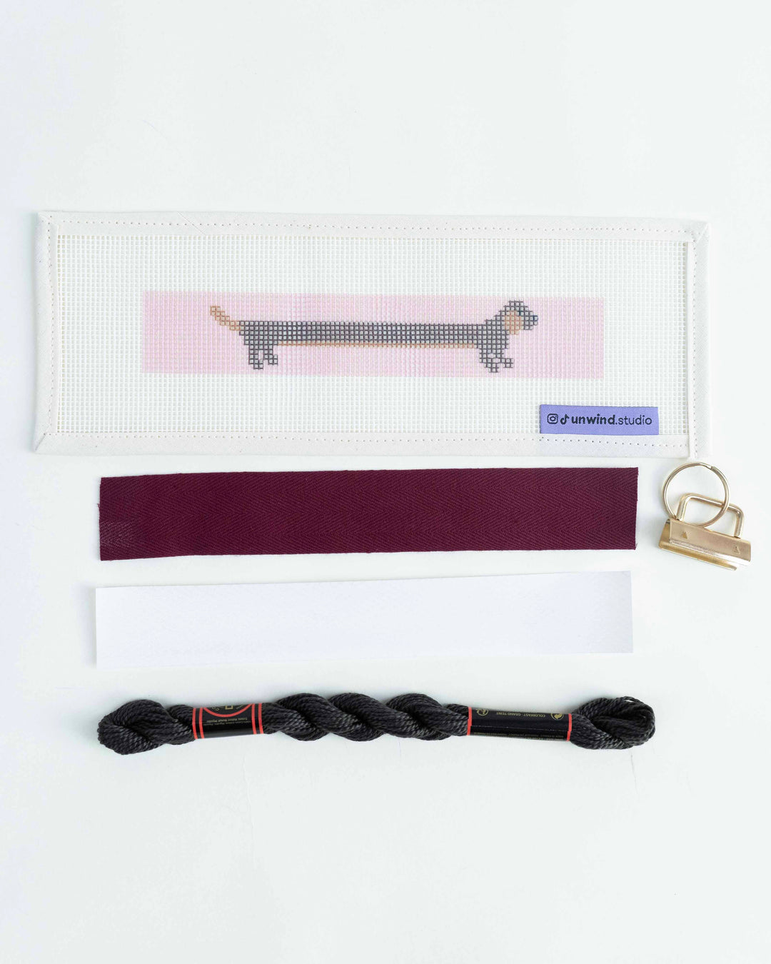 The Wi(e)nner Key Fob Needlepoint Kit