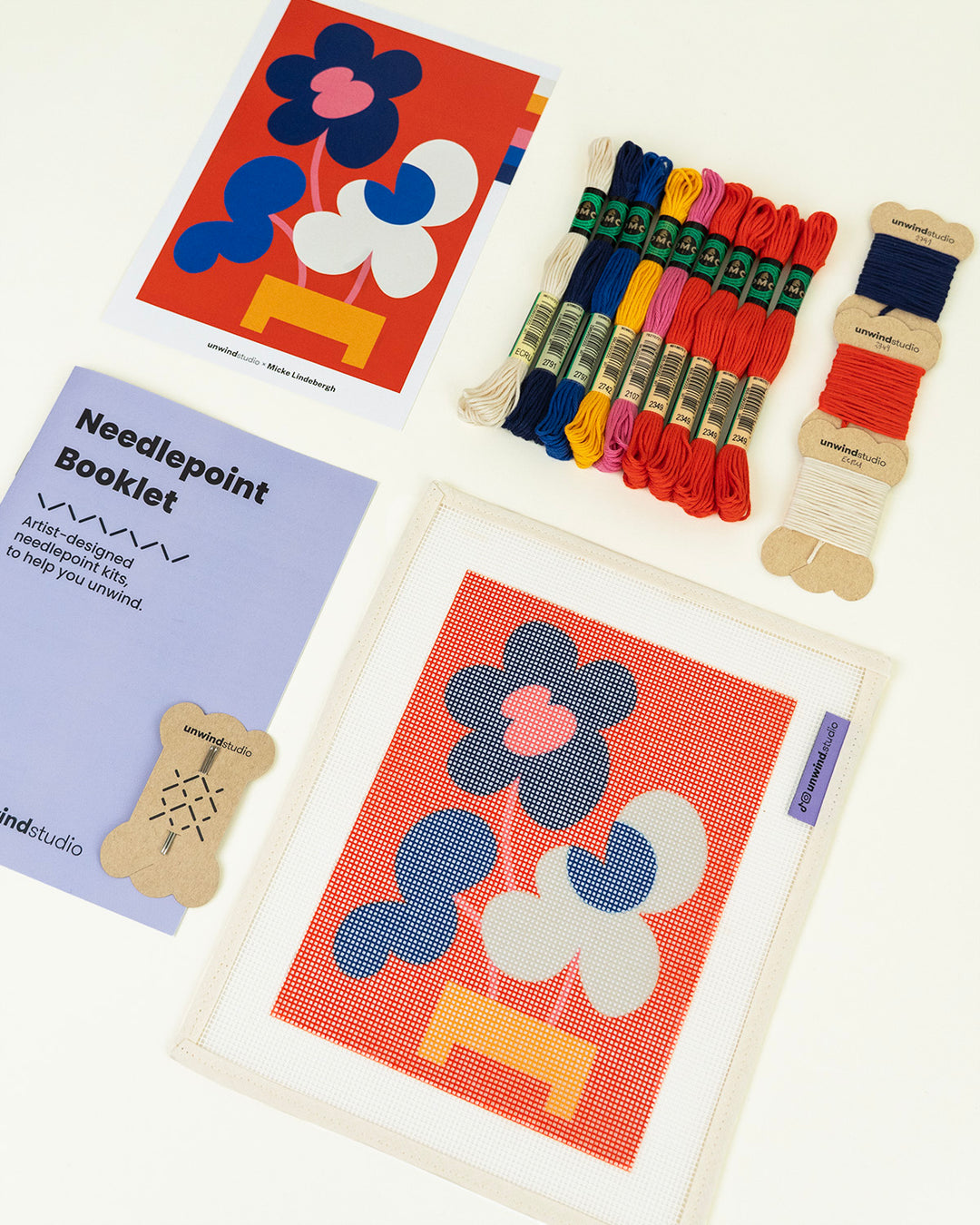 Mickebana Trio Beginner Needlepoint Kit