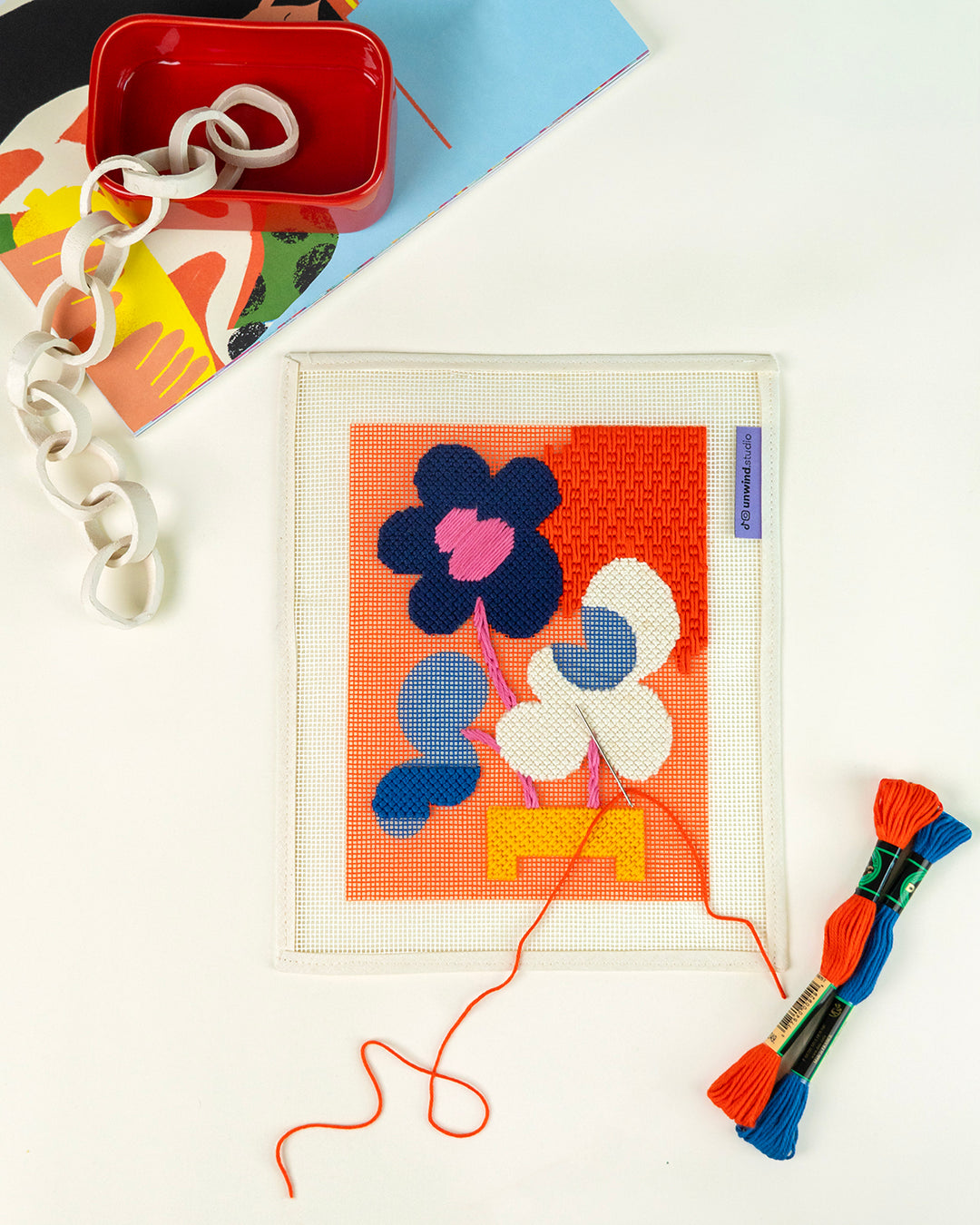 Mickebana Trio Beginner Needlepoint Kit