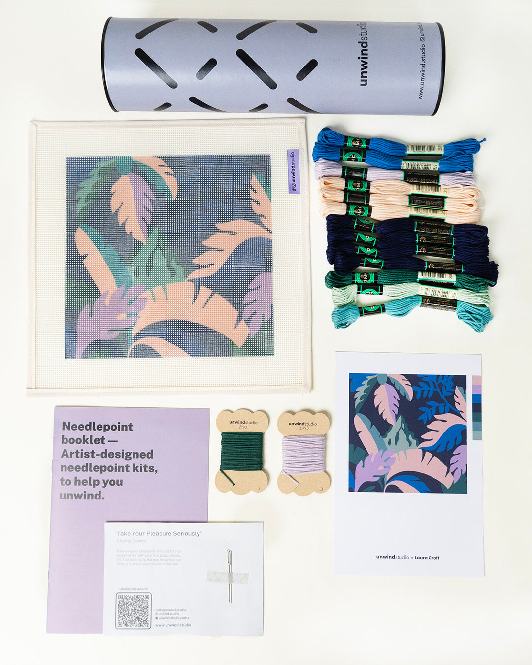 Canevas bleu montagne tropicale