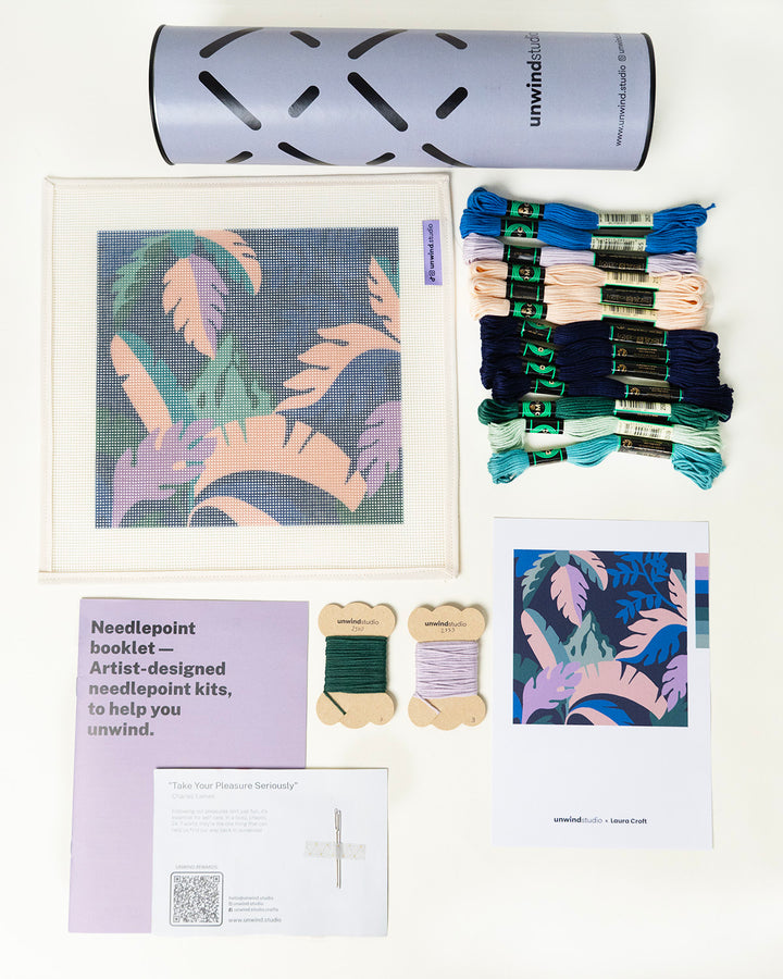 Canevas bleu montagne tropicale