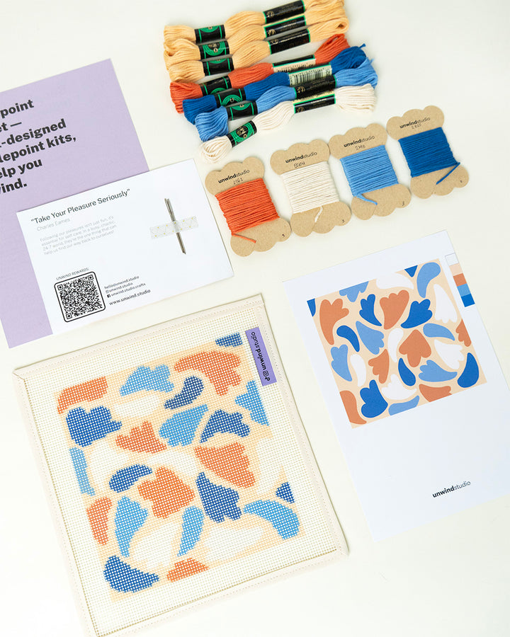 Walking in the Wind Sunglasses Case Needlepoint  Kit