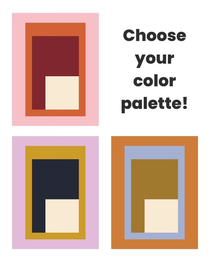 3 palette options
