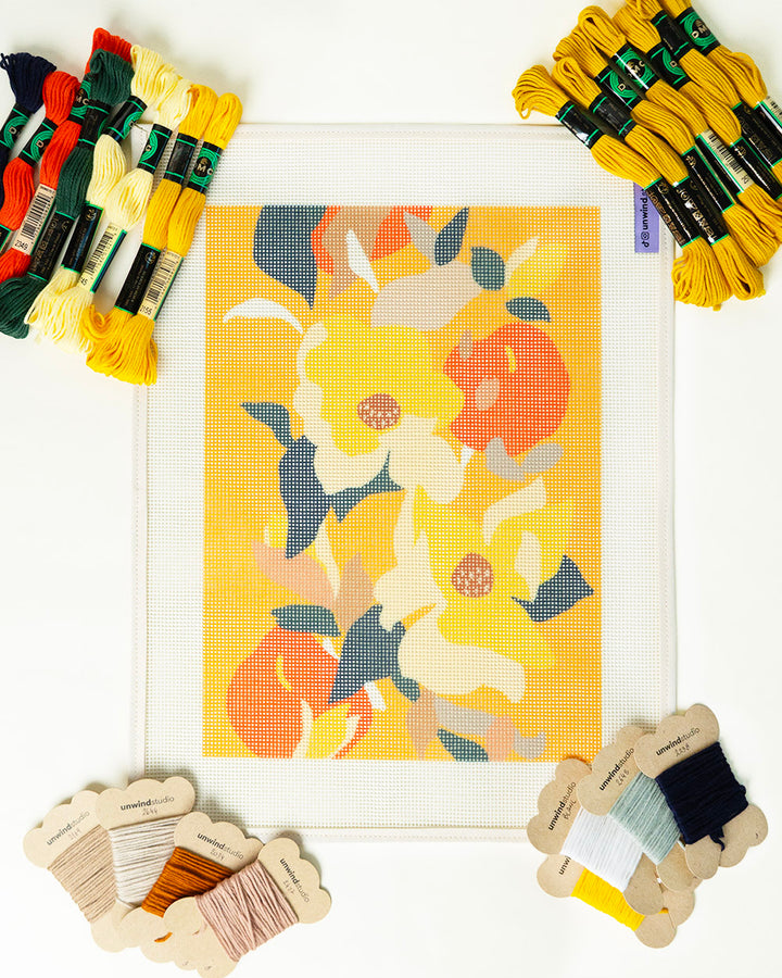 Yellow Delight Needlepoint Kit
