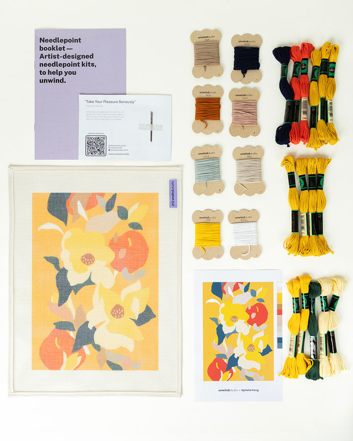 Yellow Delight Needlepoint Kit