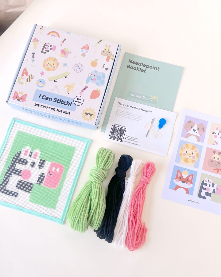 Zebra Needlepoint Kit for Kids