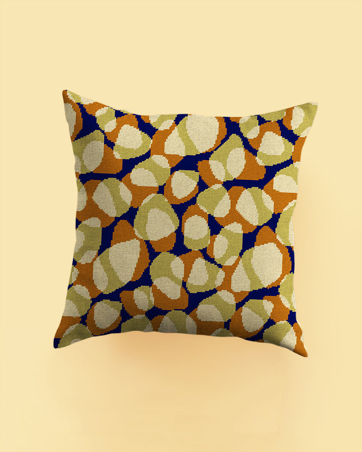 Carambola (Orange & Blue) Needlepoint Cushion Kit