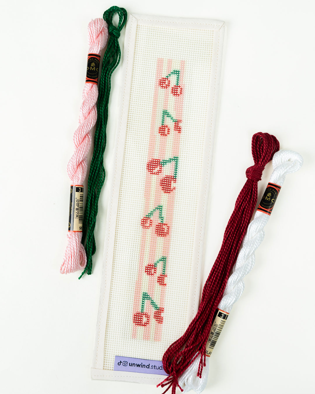 Cherries Key Fob Needlepoint Kit