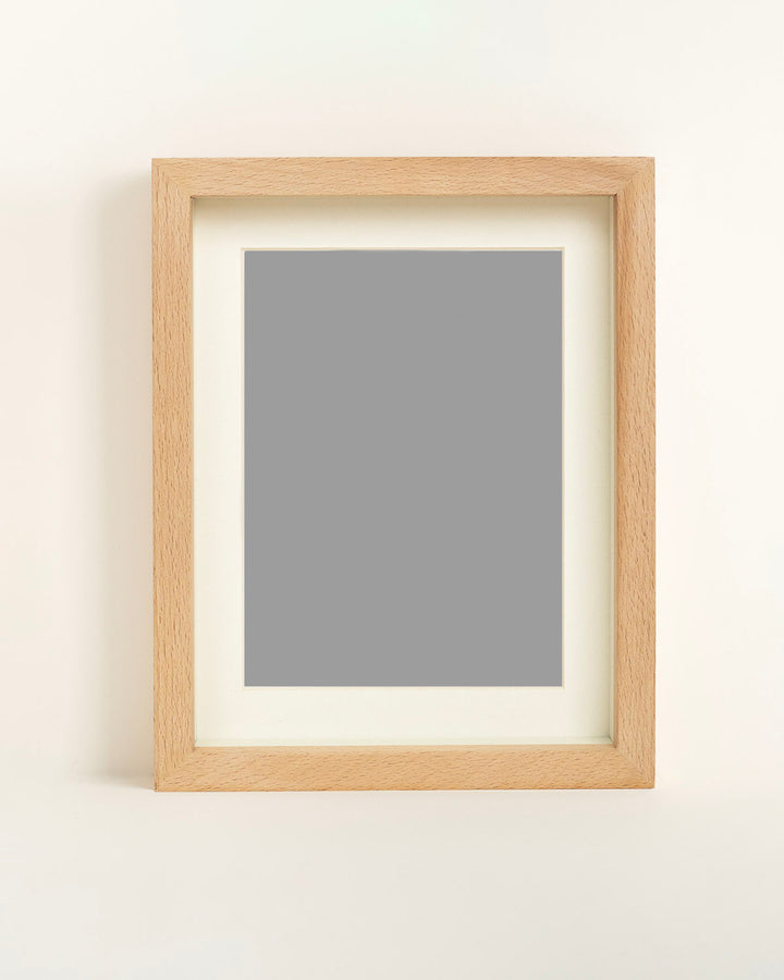 Solid Beech Wood Frame: Deep-Set
