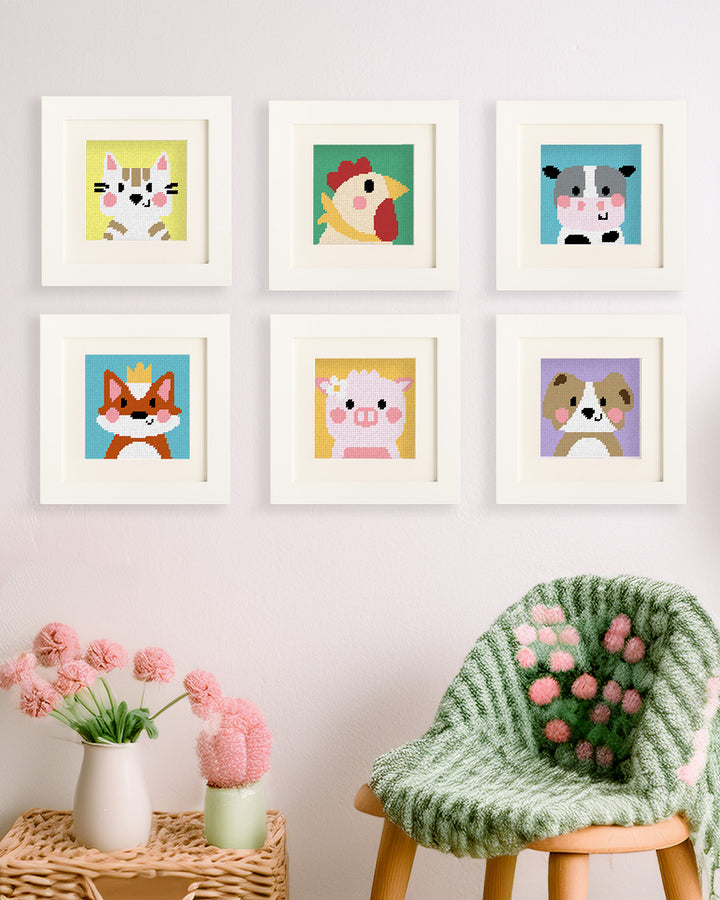 Florence, the Fox - Needlepoint Kit for Kids