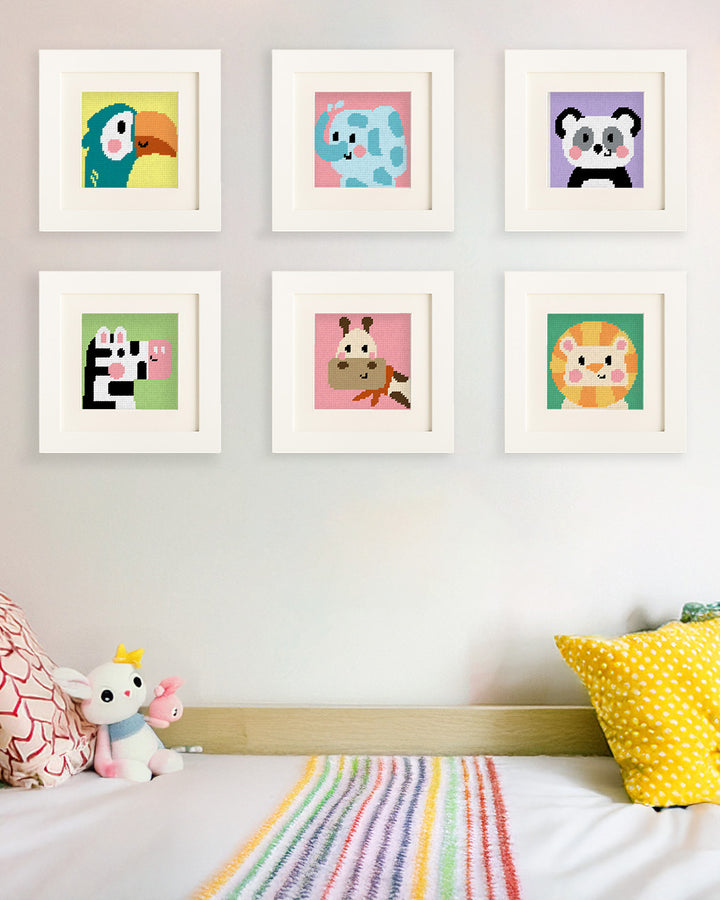 Zoe, the Zebra - Needlepoint Kit for Kids