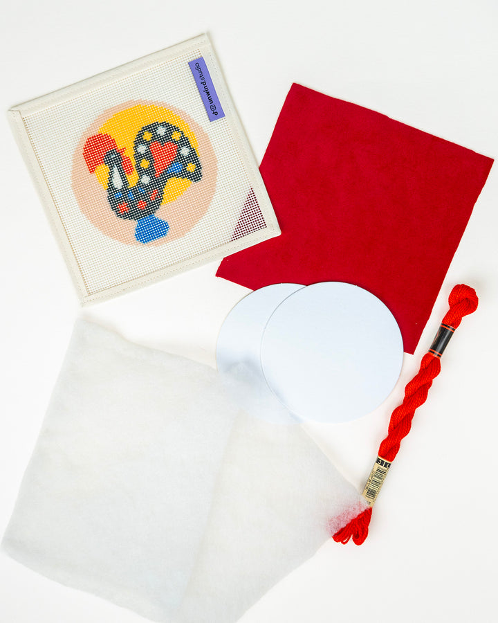 Galo de Barcelos Needlepoint Ornament Kit
