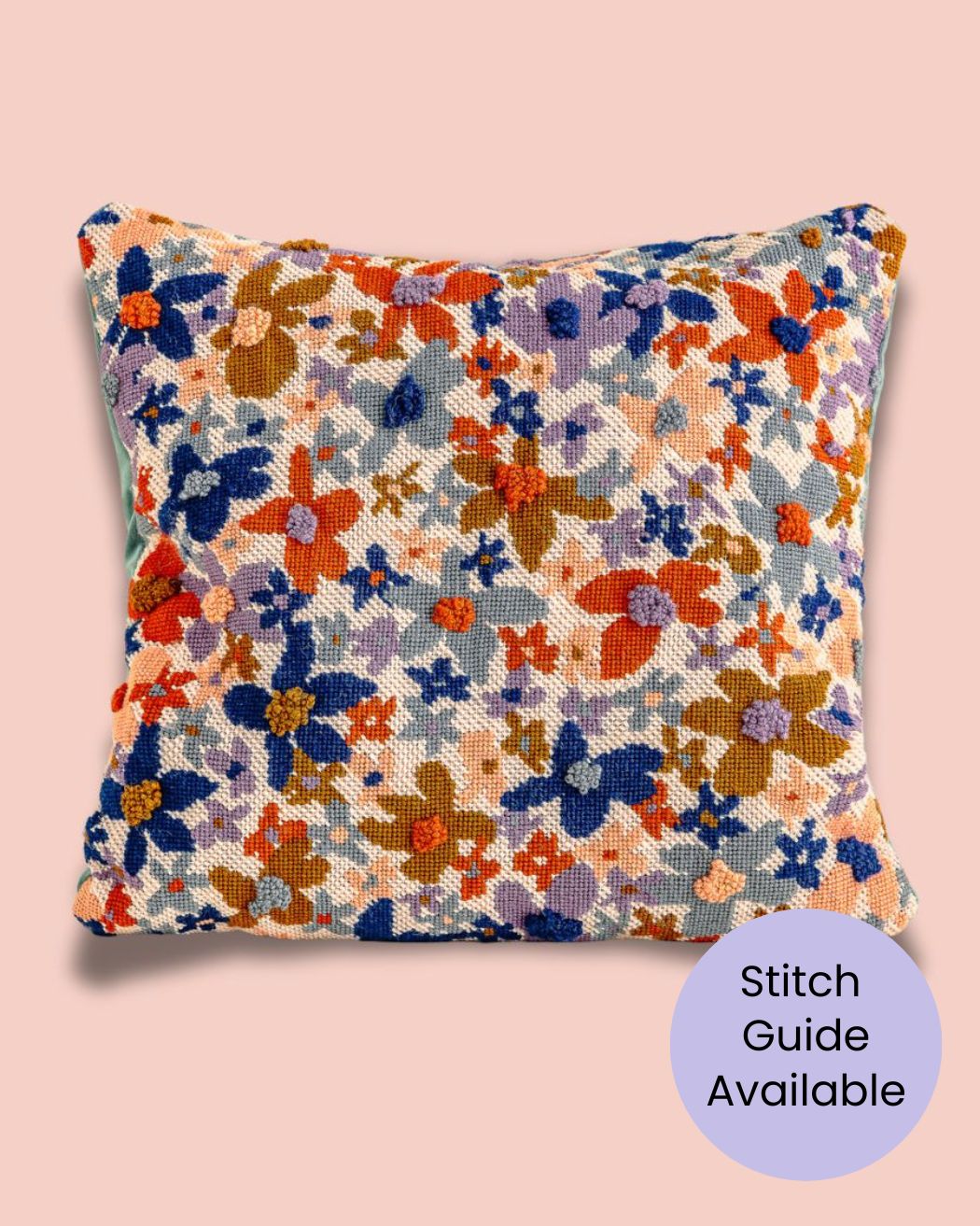Modern Laura Flor Needlepoint Cushion Kit – Unwind Studio