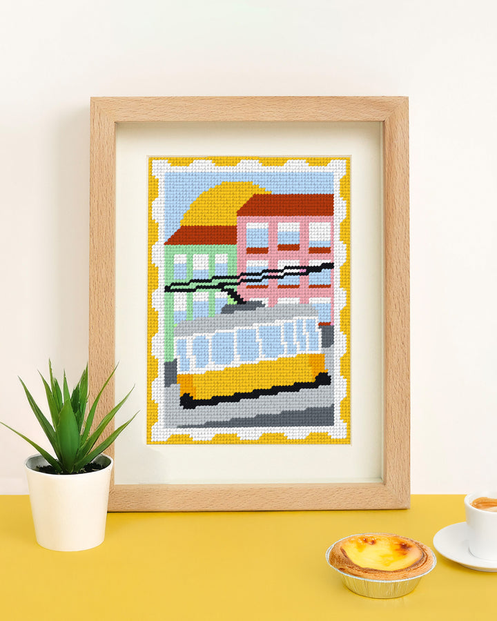 Kit Tapisserie pour cartes postales de Lisbonne