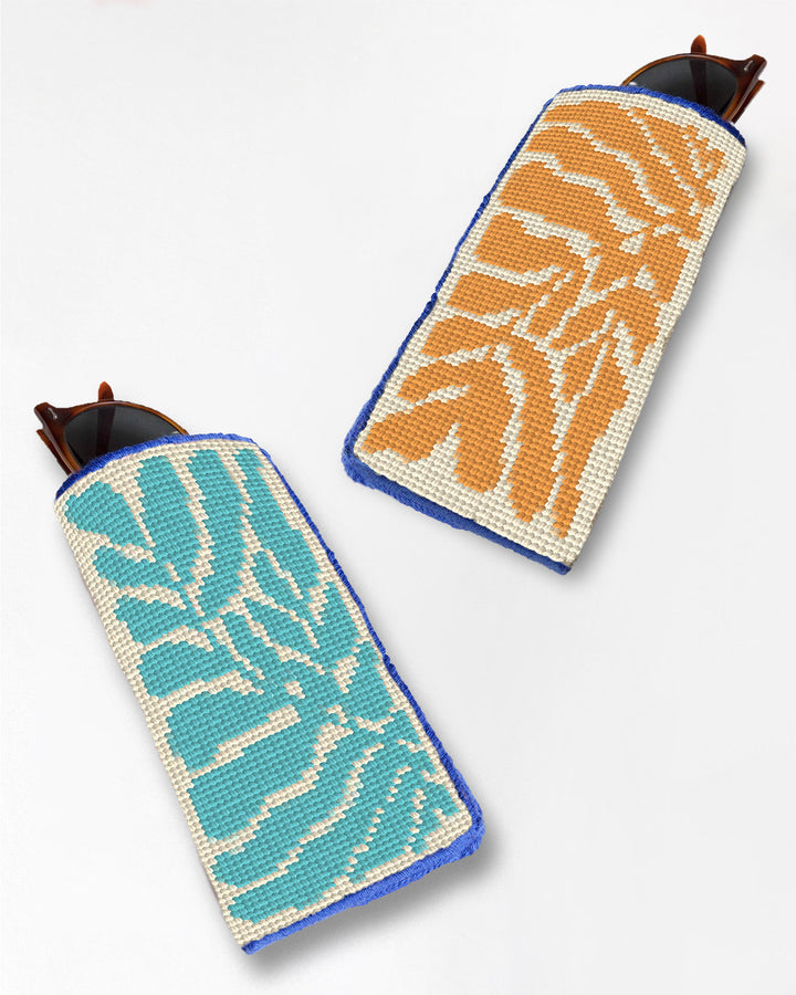Matisse's Leaves V1 Sunglasses Case Needlepoint Embroidery Kit