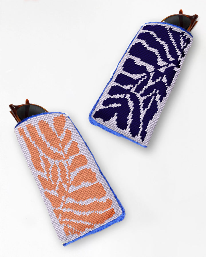 Matisse's Leaves V2 Sunglasses Case Needlepoint Embroidery Kit