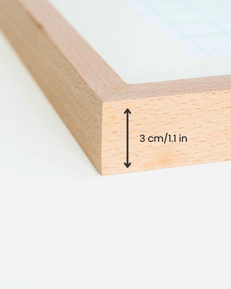 Solid Beech Wood Frame: Slim