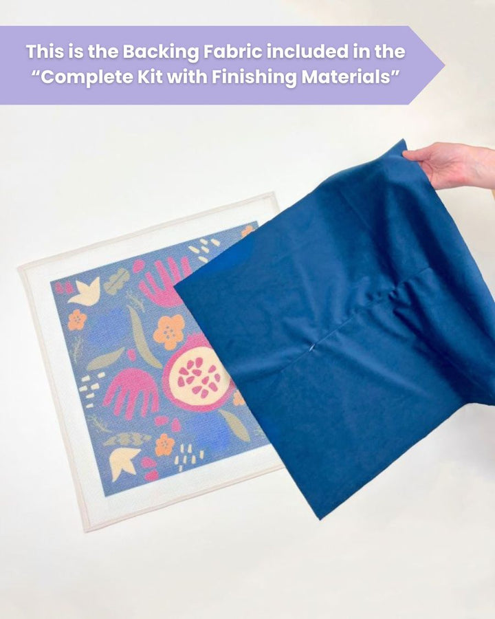 Pomegranates & Flowers Needlepoint Cushion Kit