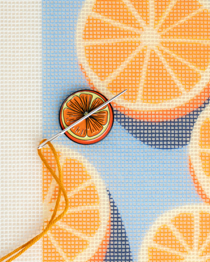 Needle Minder Orange Magnet (enamel pin)