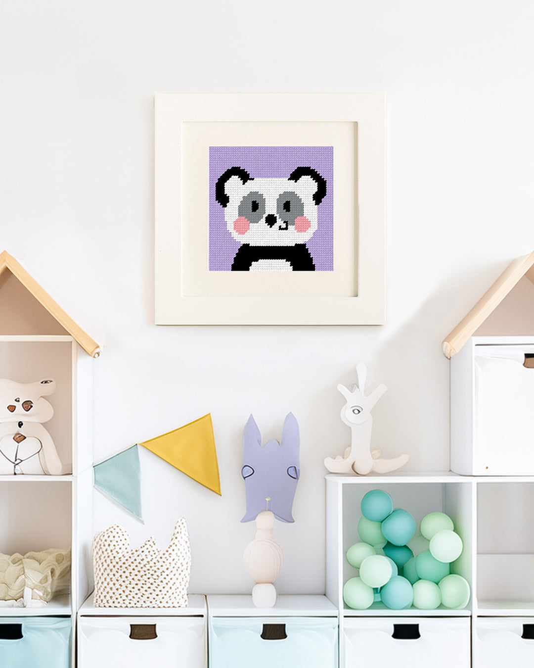 Pepper, der Panda - Stickset für Kinder
