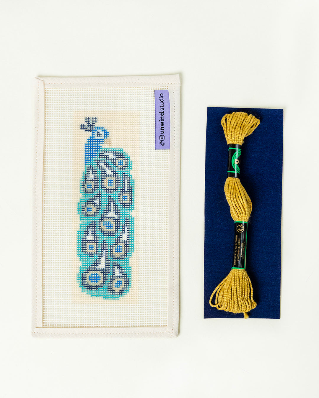 Peacock Bookmark Needlepoint Kit
