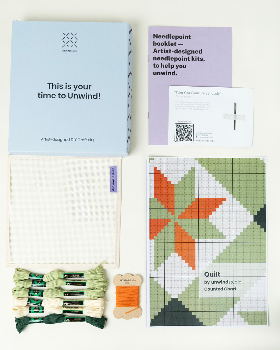 Tiles Needlepoint Counted Kit: Quilt