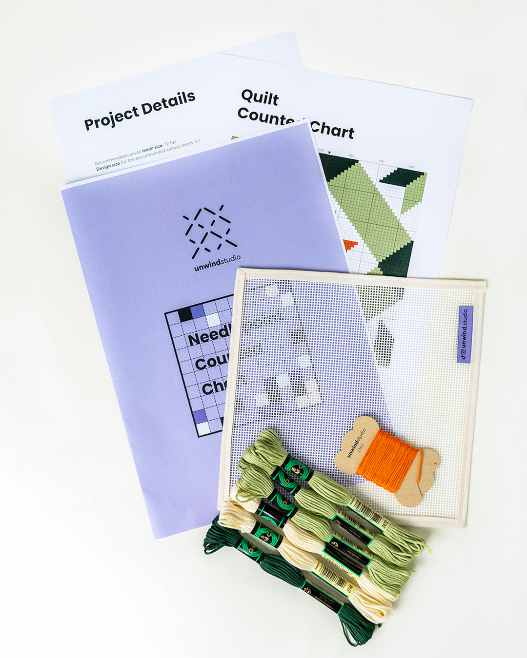 Tiles Needlepoint Counted Kit: Quilt