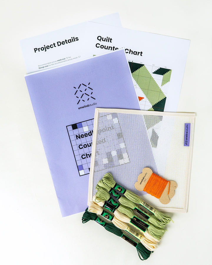 Tiles Needlepoint Counted Kit: Quilt