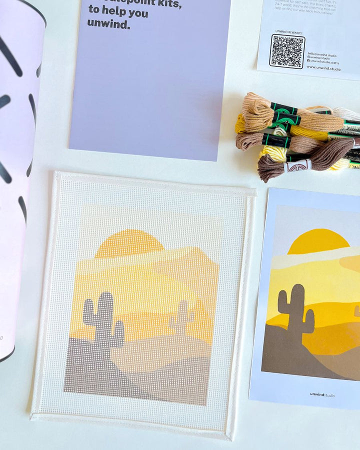 Gold Desert Needlepoint Kit