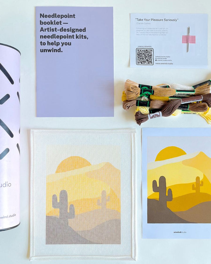 Gold Desert Needlepoint Kit