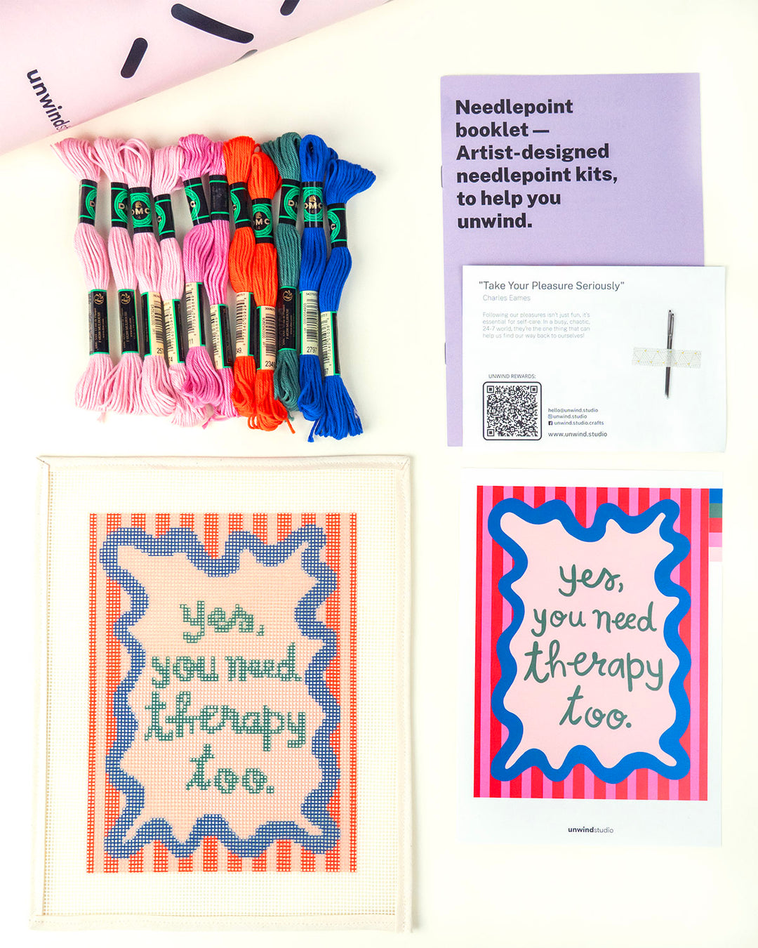 Ja, auch Sie brauchen Therapie Gobelinstickerei-Sets