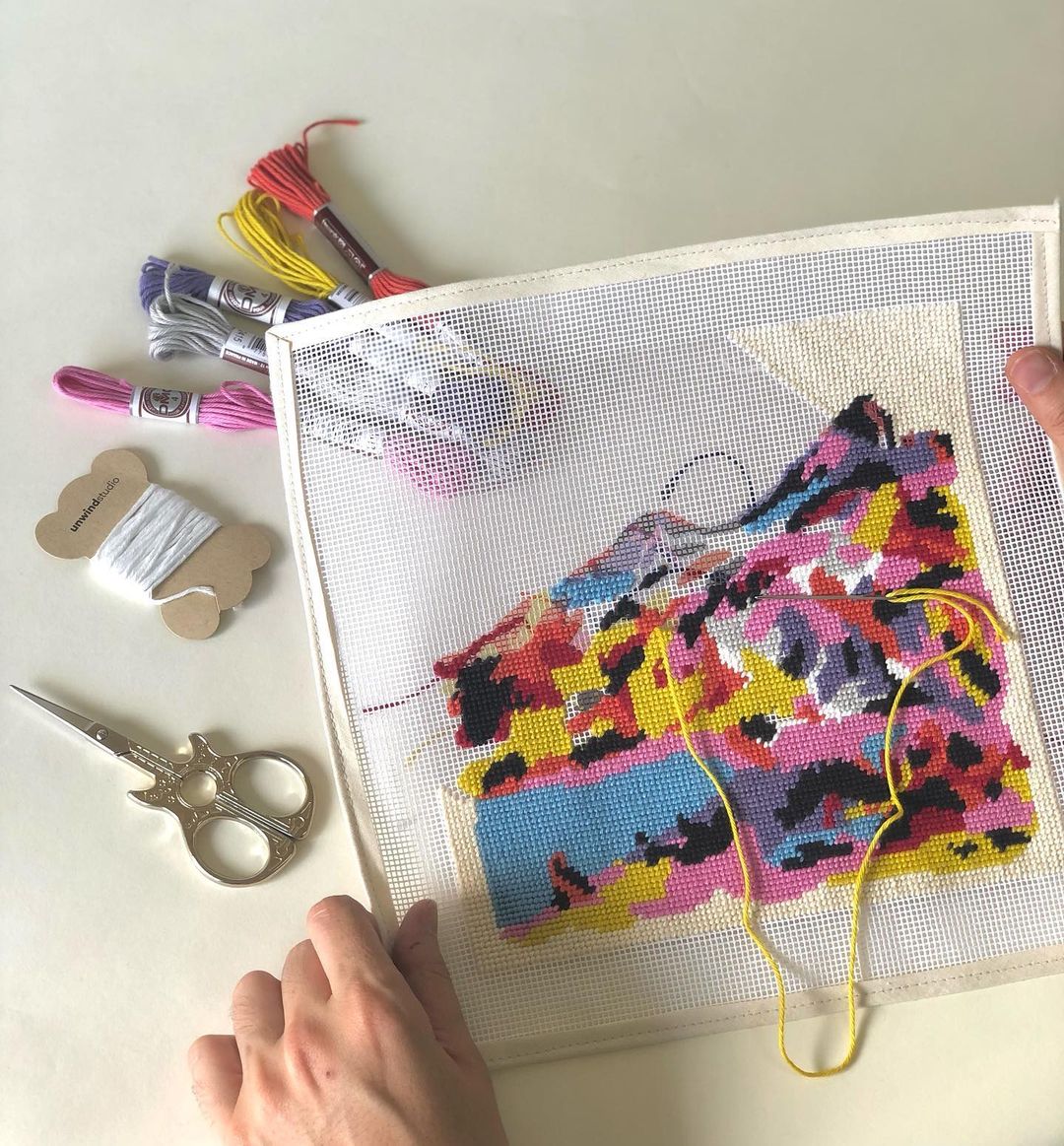 "Ain't no mountain high enough" Needlepoint Kit by Unwind Studio