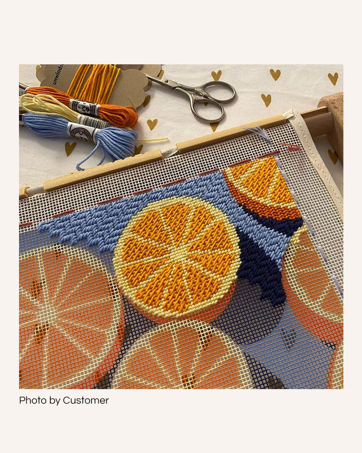 Agrumes Needlepoint Kit by Unwind Studio