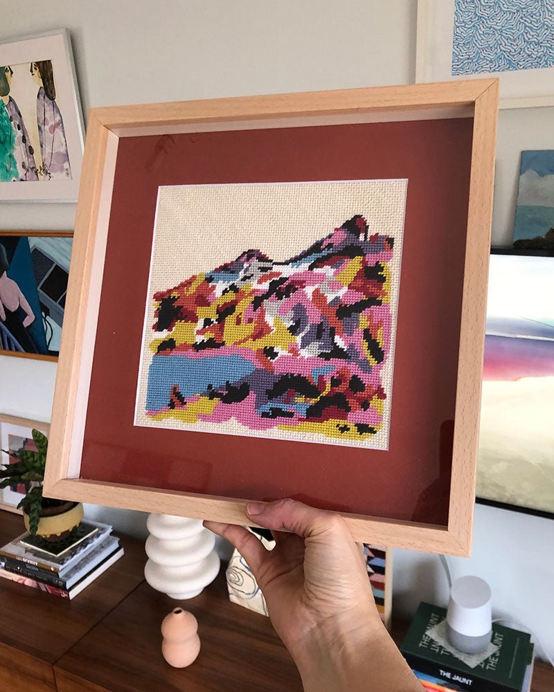 "Ain't no mountain high enough" Needlepoint Kit by Unwind Studio