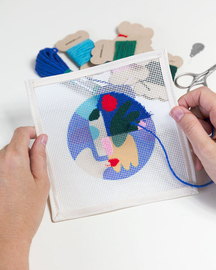 Bauble Flora Needlepoint Ornament Kit by Unwind Studio