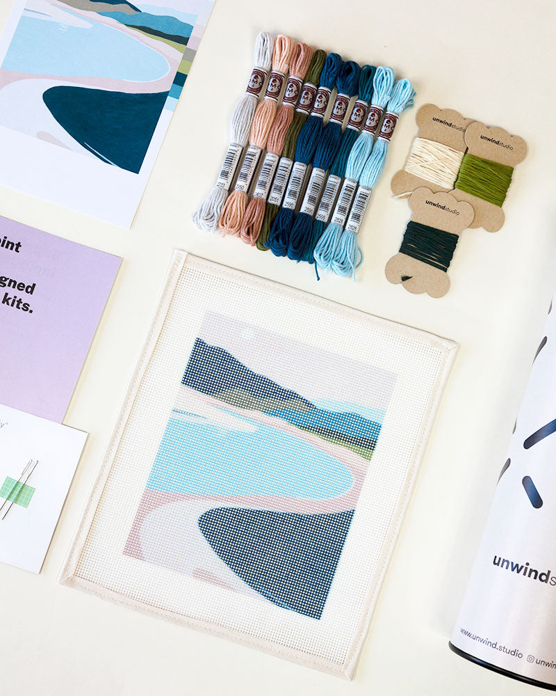 Bella Landscape Needlepoint Kit by Unwind Studio