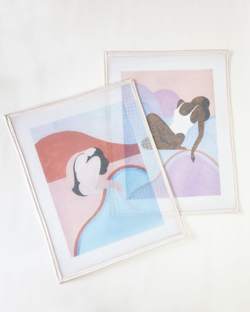 Blue Sunrise Needlepoint Kit by Unwind Studio