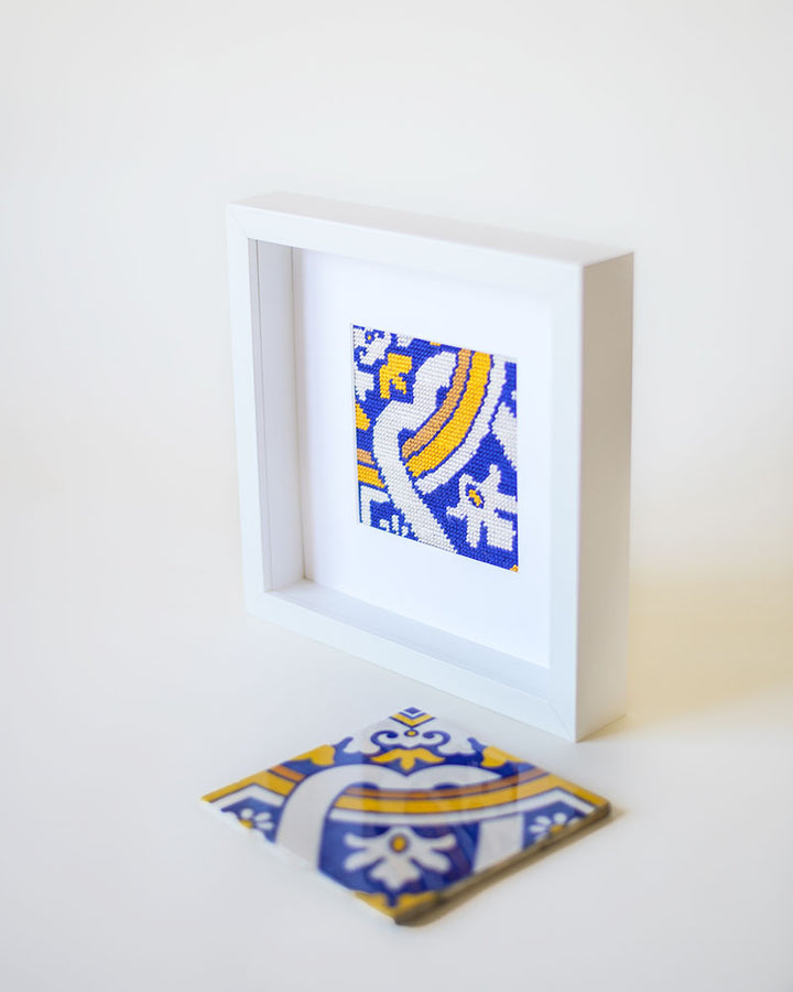 Portuguese Tiles Needlepoint Kit: Cedofeita by Unwind Studio