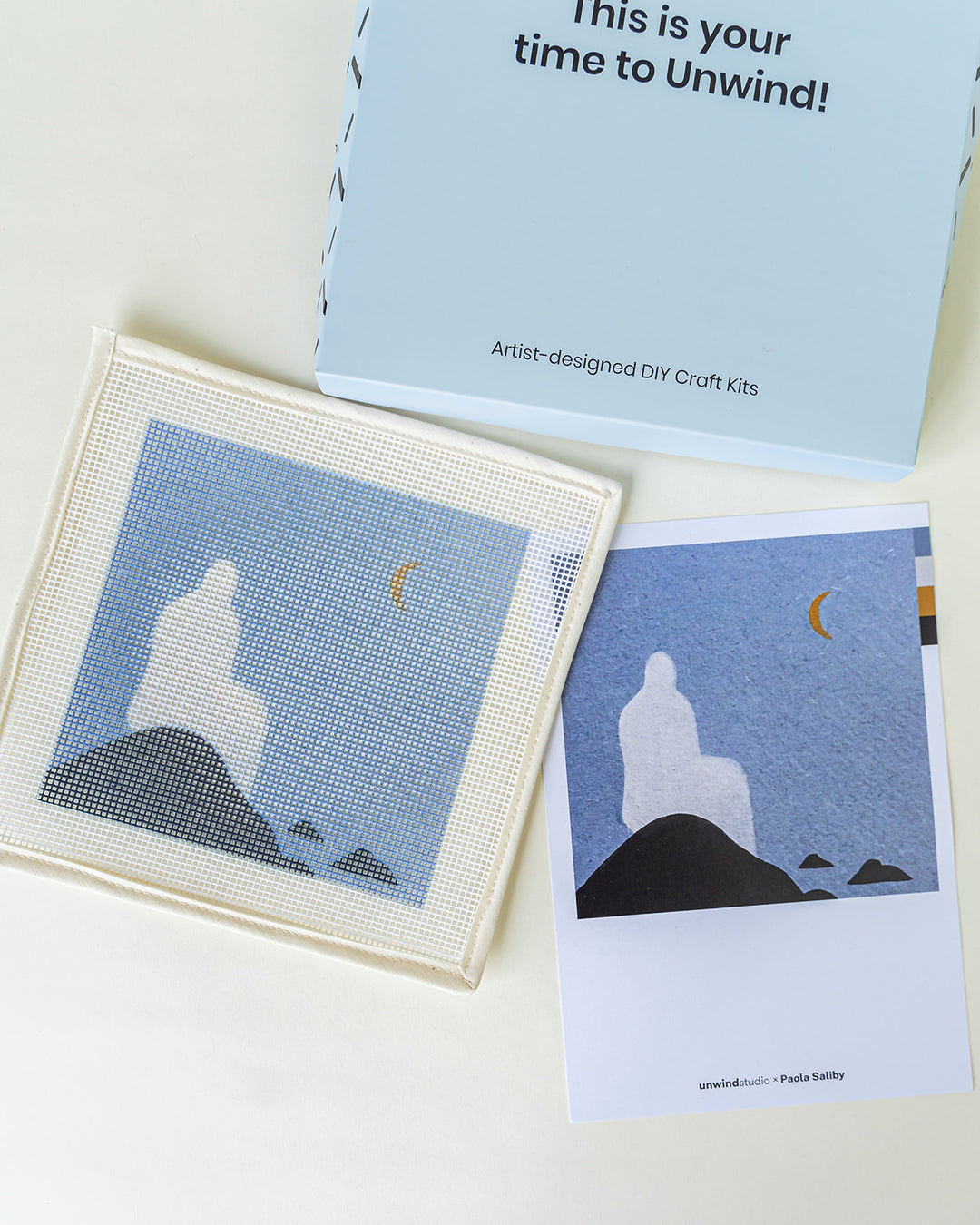 A Espera / The Waiting Beginner Needlepoint Kit by Unwind Studio