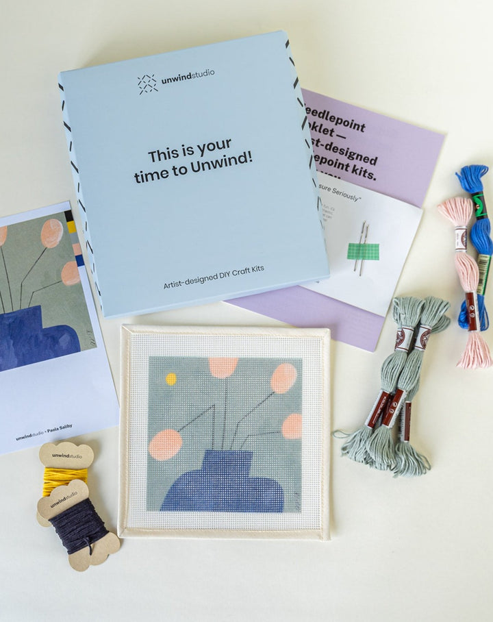 The Sun Needlepoint Kit by Unwind Studio