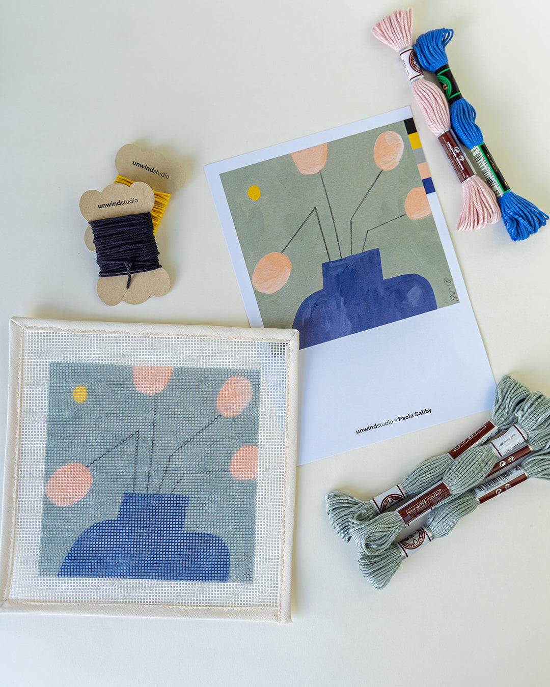 The Sun Needlepoint Kit by Unwind Studio