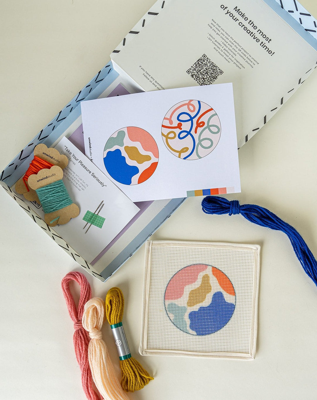 Manchas Needlepoint Ornament Kit by Unwind Studio