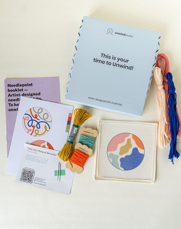 Manchas Needlepoint Ornament Kit by Unwind Studio