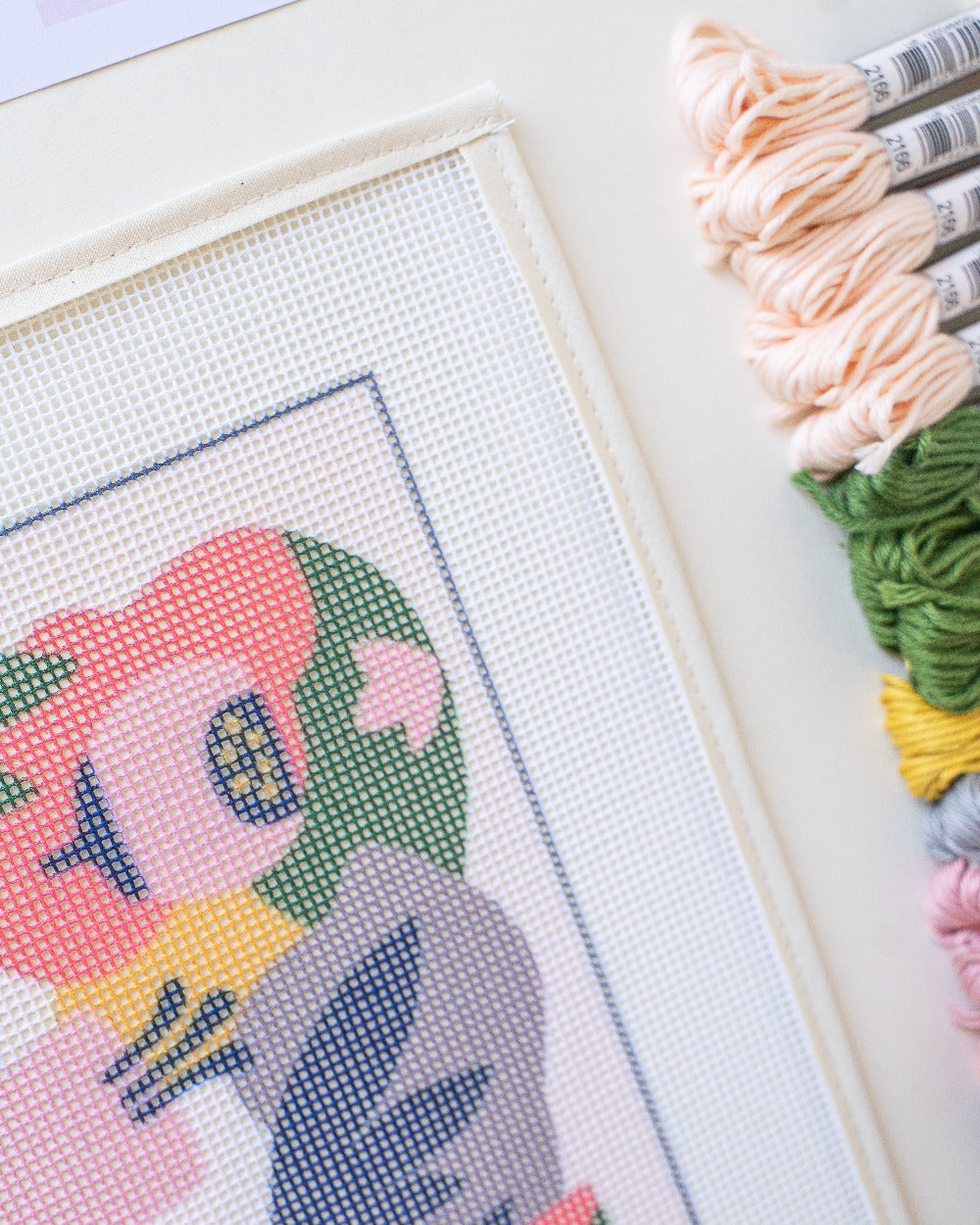 Blush Garden Needlepoint Kit by Unwind Studio